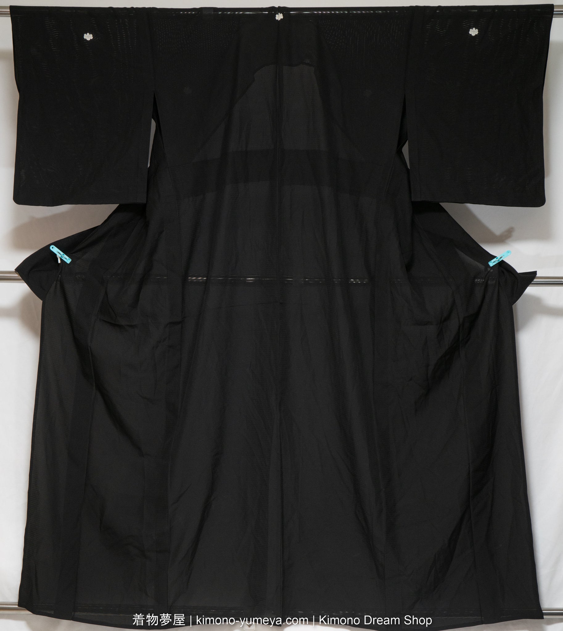 Black Silk Yukata for Women - Traditional Japanese Summer Kimono ...