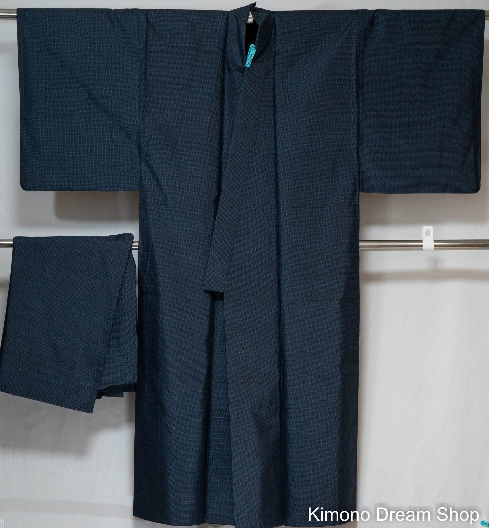 Dragon & Mt Fuji Short Cotton Kimono Black